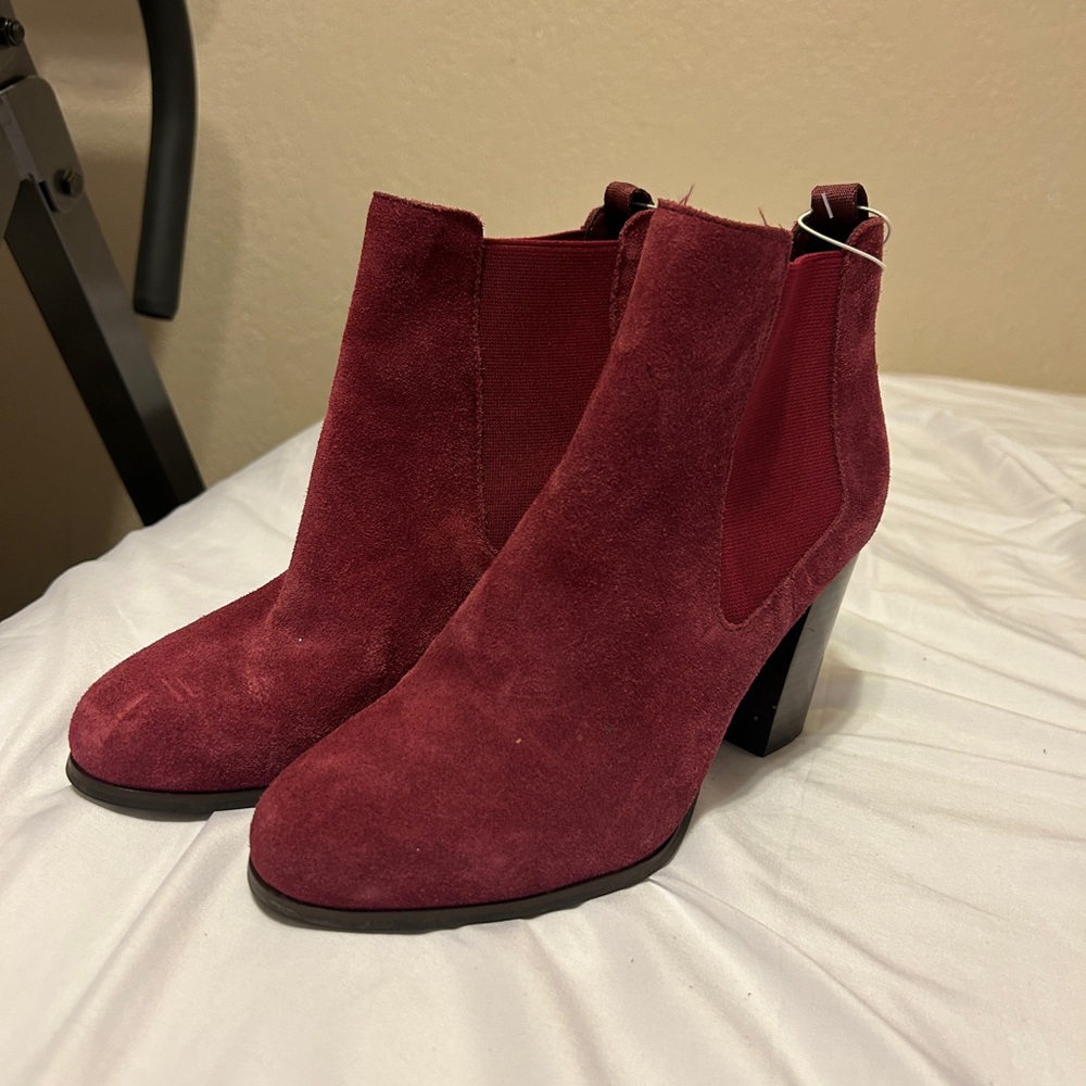 Michael Kors Deep Red Heeled Boots